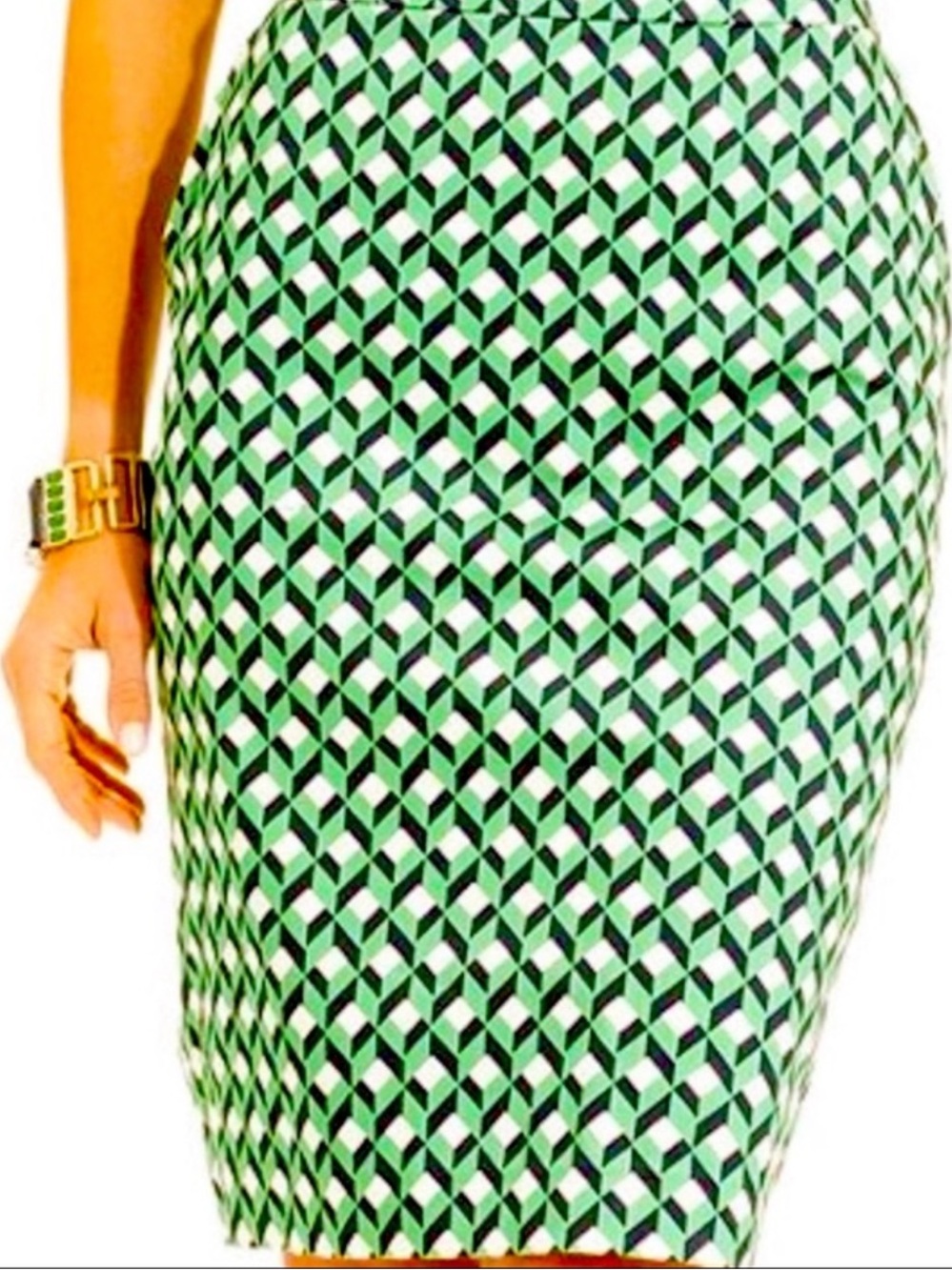 NWOT Charter Club Geo Print Pencil Skirt